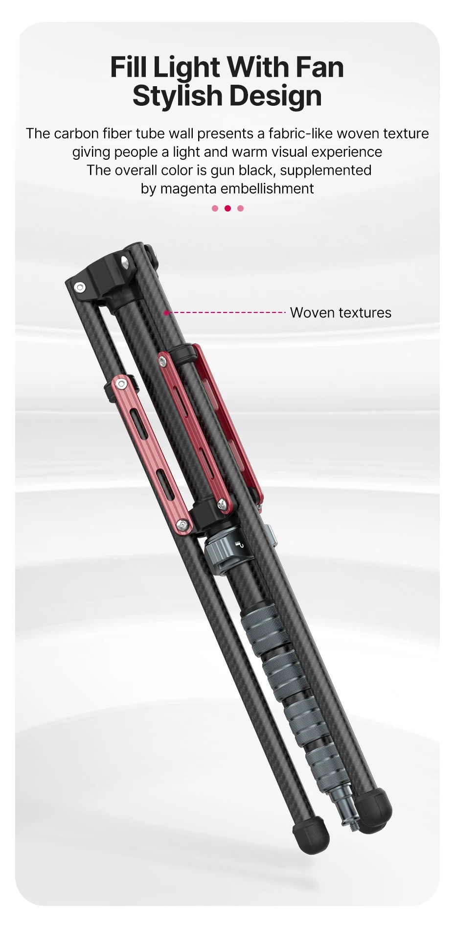 Favolux™ Carbon Fiber Portable Tripod Lighting Stand