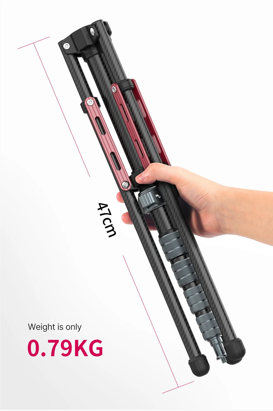 Favolux™ Carbon Fiber Portable Tripod Lighting Stand
