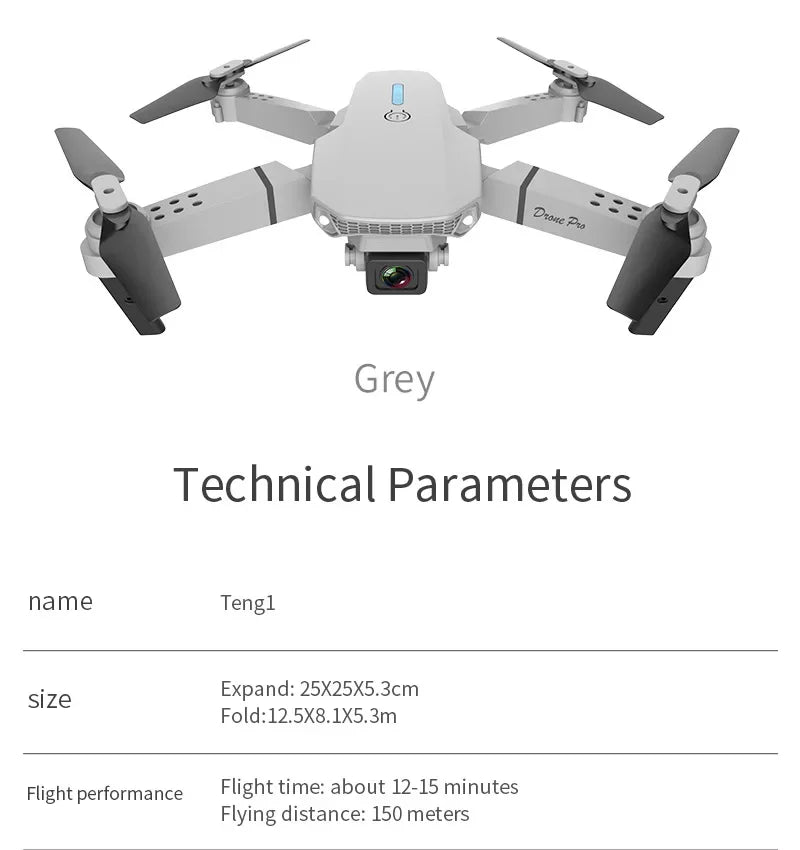 Favolux™ WIFI Wide Angle 4K Quadcopter Camera