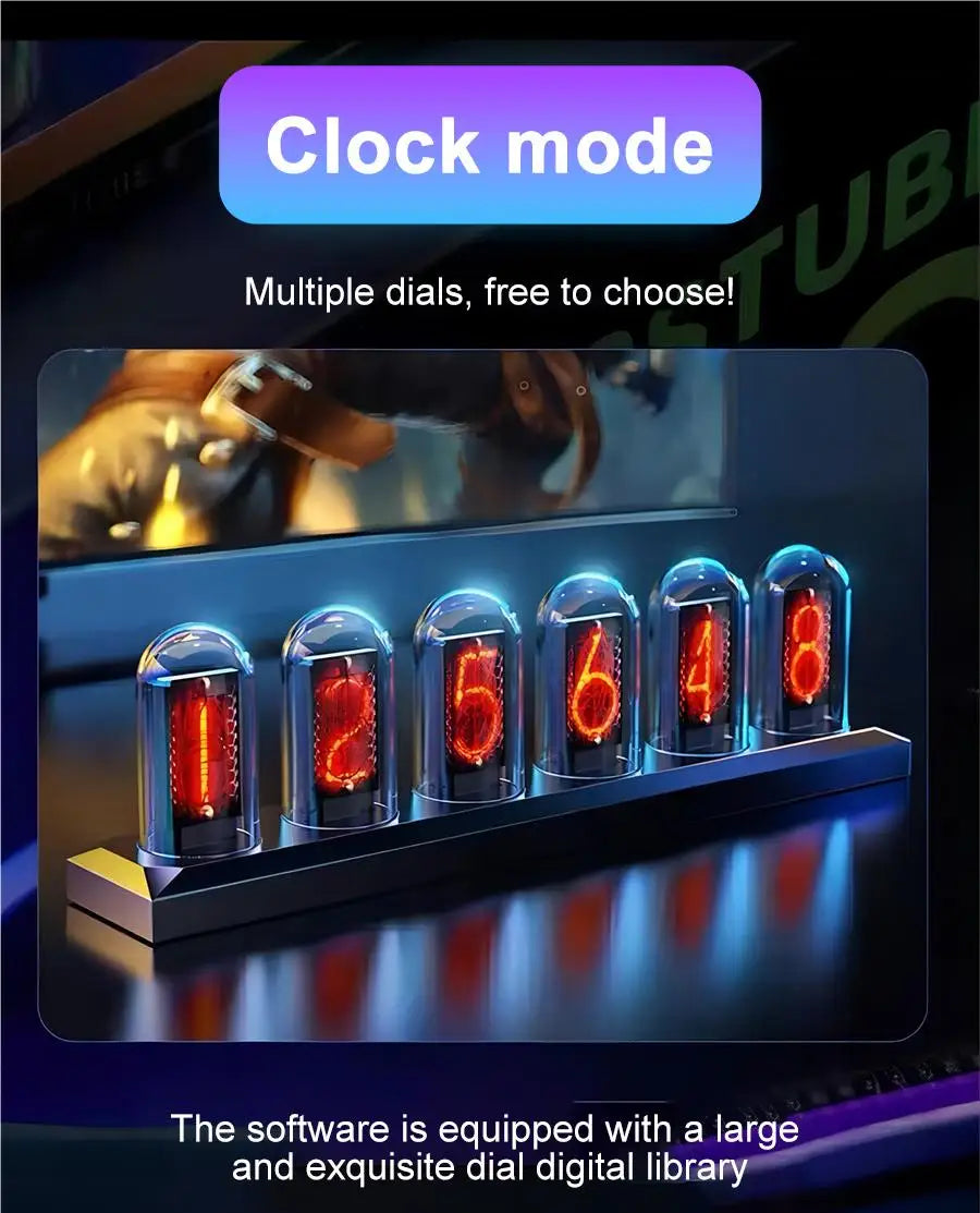 Favolux™ RGB IPS Color Tube LED Clock