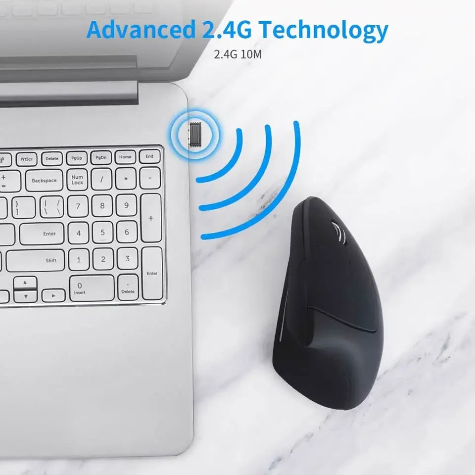 Favolux™ Vertical Ergonomic Wireless Rechargeable Gaming Mouse