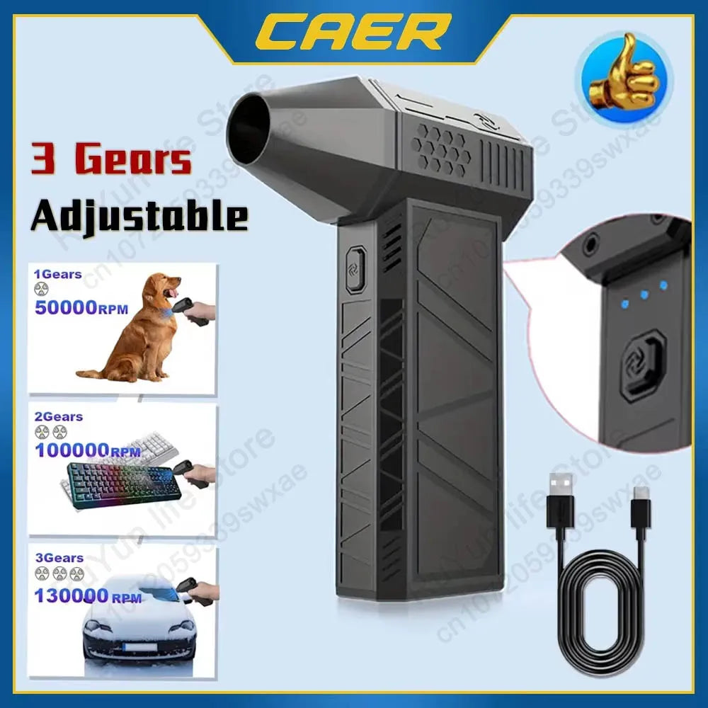 Favolux™ Electric Adjustable 130000RPM Mini Turbo Jet Fan