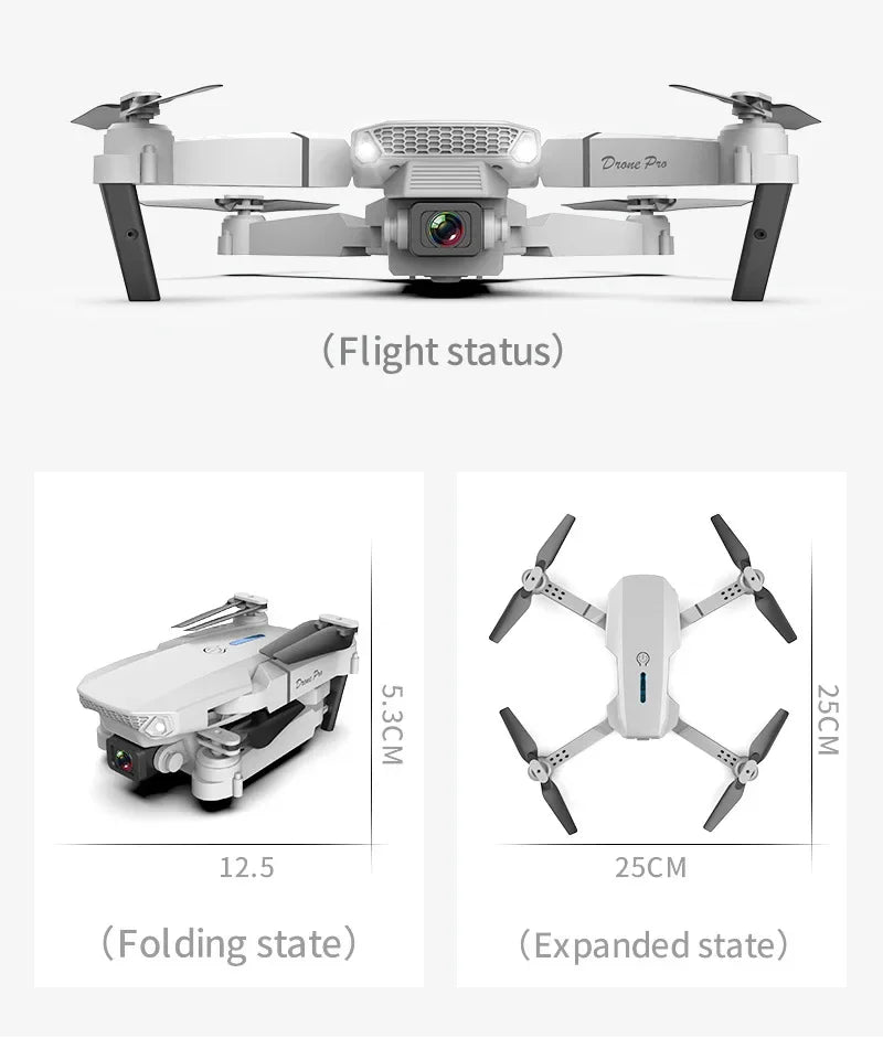 Favolux™ WIFI Wide Angle 4K Quadcopter Camera