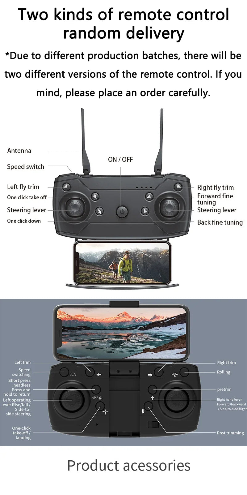 Favolux™ WIFI Wide Angle 4K Quadcopter Camera