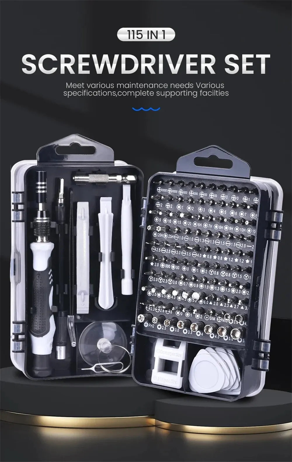 Favolux™ Electronics 115 in 1 Professional Screwdriver Set