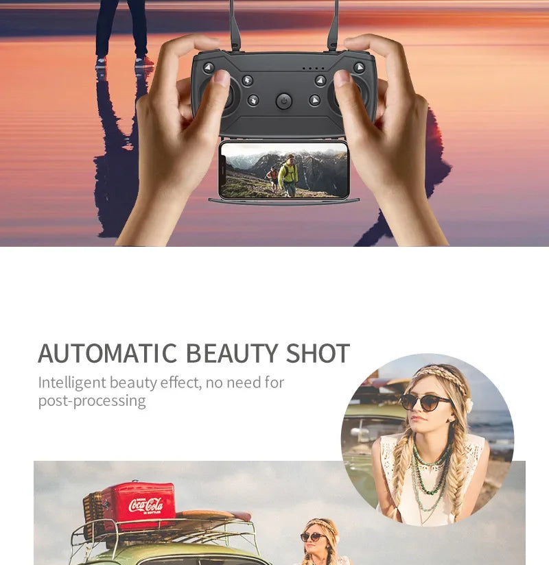 Favolux™ WIFI Wide Angle 4K Quadcopter Camera