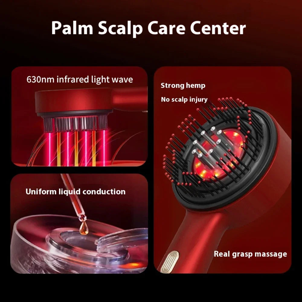 Favolux™ Sculp Vibration Massage Comb (Red Light Therapy and Oil Applicator)