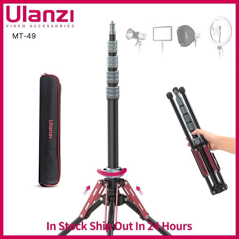 Favolux™ Carbon Fiber Portable Tripod Lighting Stand