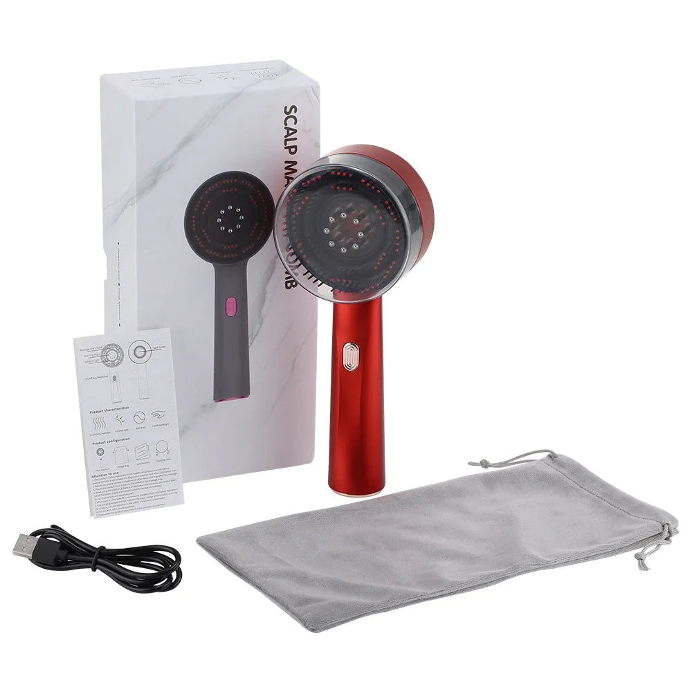 Favolux™ Sculp Vibration Massage Comb (Red Light Therapy and Oil Applicator)