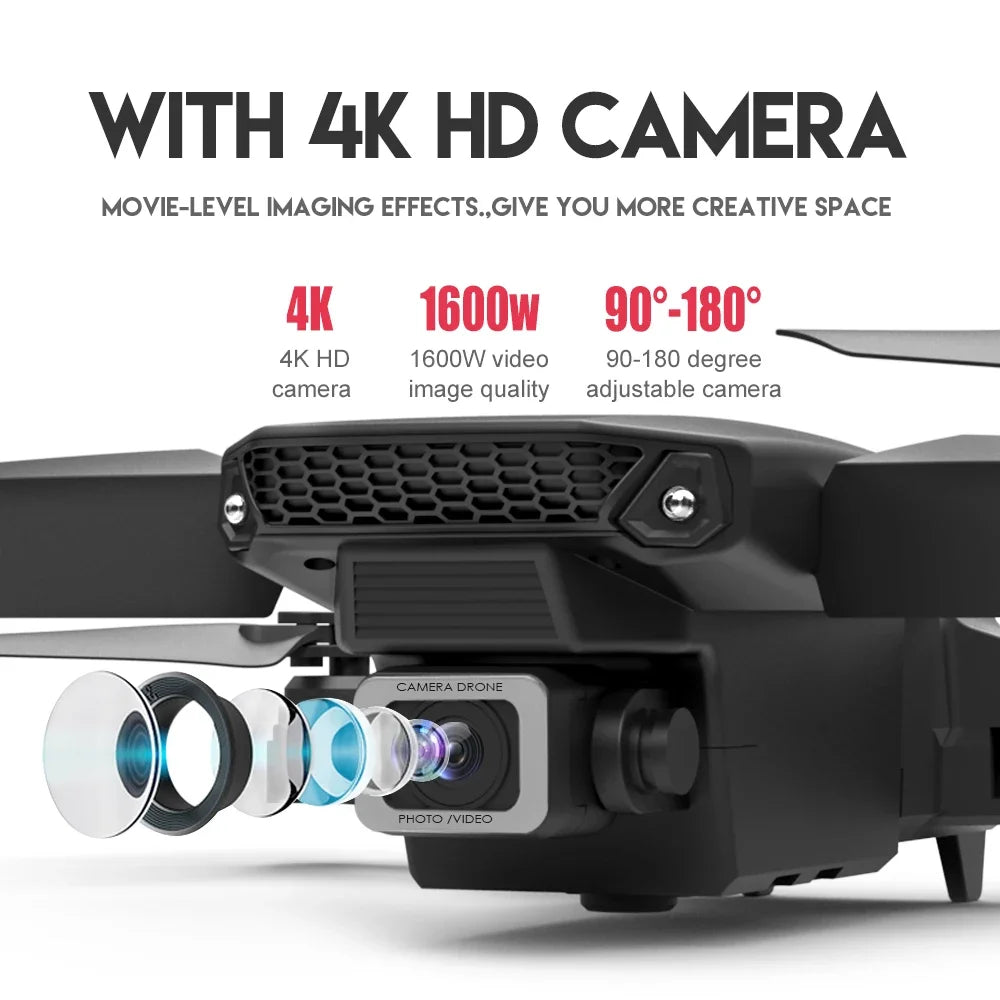 Favolux™ WIFI Wide Angle 4K Quadcopter Camera
