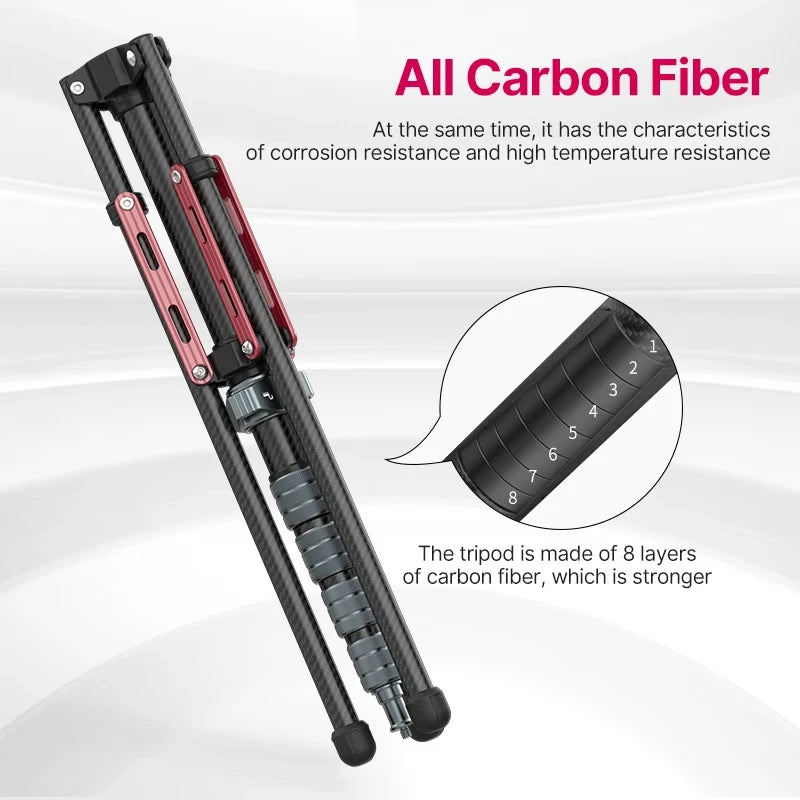 Favolux™ Carbon Fiber Portable Tripod Lighting Stand