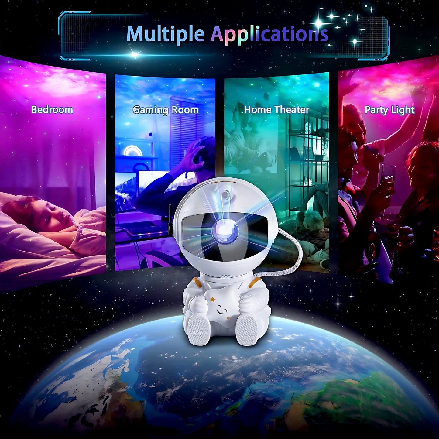Favolux™ Night Light Astronaut Galaxy Projector