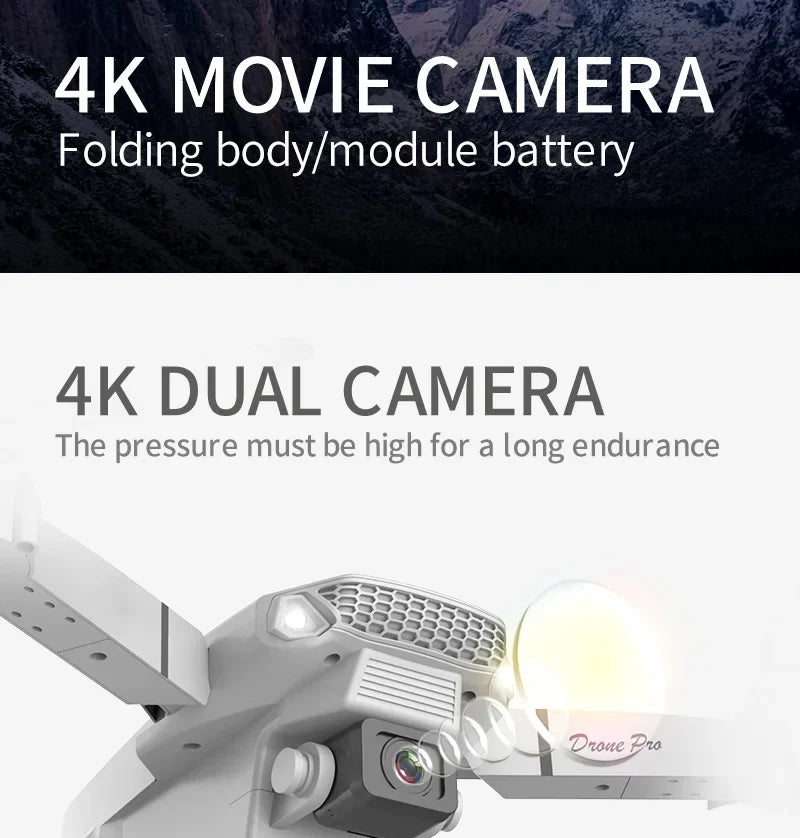 Favolux™ WIFI Wide Angle 4K Quadcopter Camera
