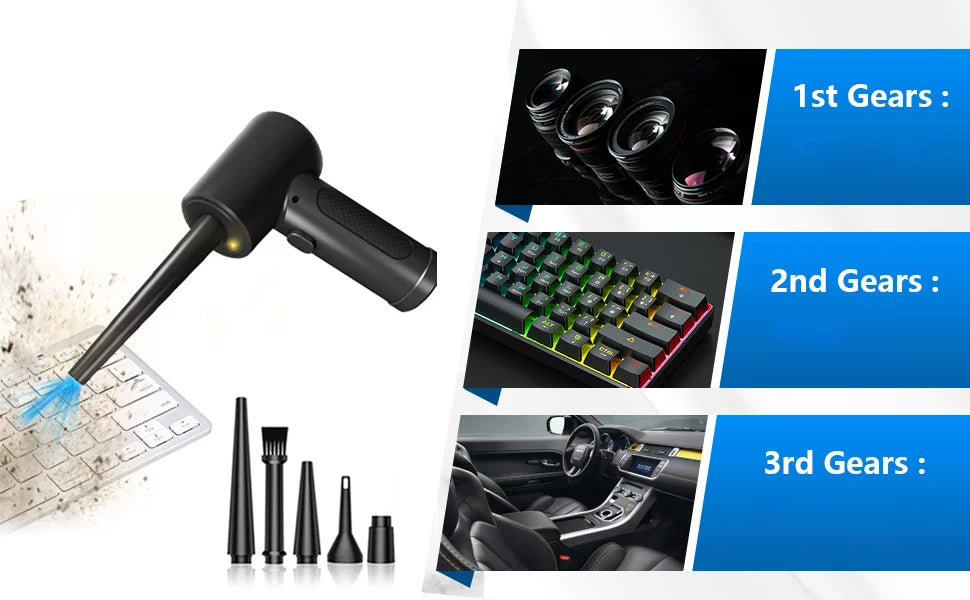 Favolux™ 51000 RPM Cordless Compressed Air Duster