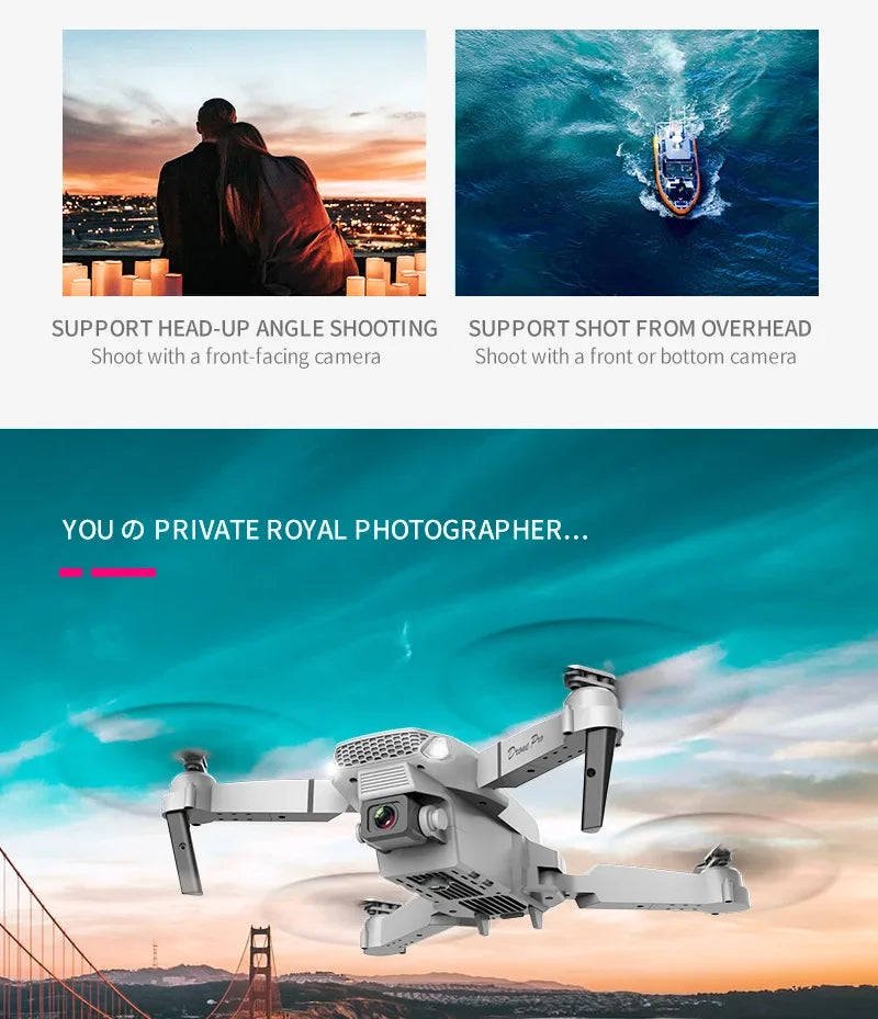 Favolux™ WIFI Wide Angle 4K Quadcopter Camera