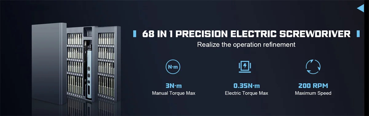 Favolux™ 68 in 1 Electric Precision Screwdriver Set
