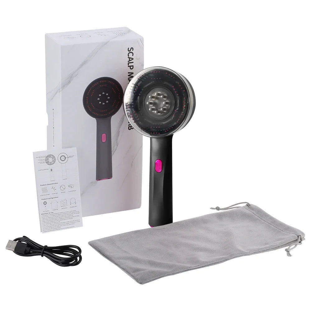 Favolux™ Sculp Vibration Massage Comb (Red Light Therapy and Oil Applicator)