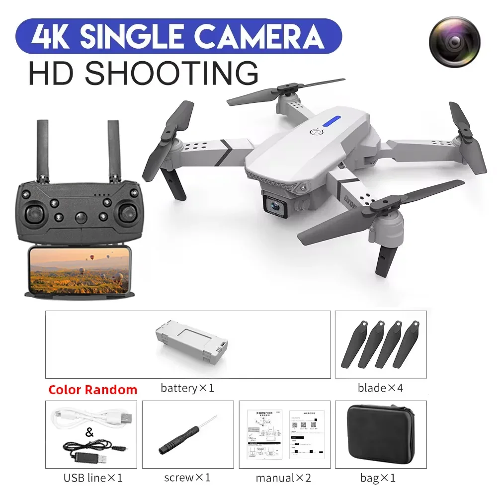 Favolux™ WIFI Wide Angle 4K Quadcopter Camera