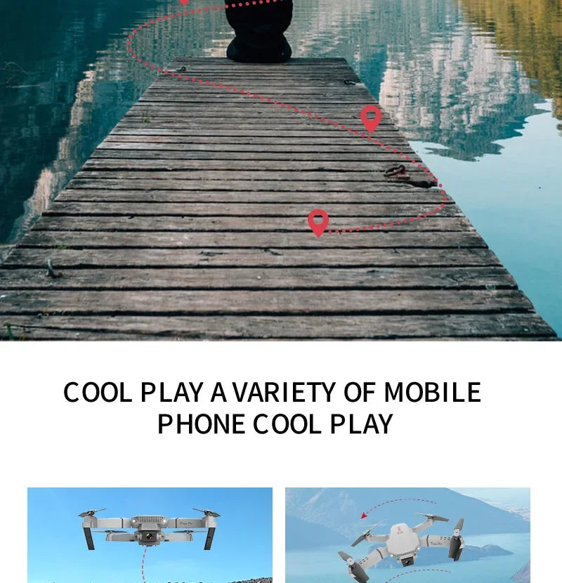 Favolux™ WIFI Wide Angle 4K Quadcopter Camera