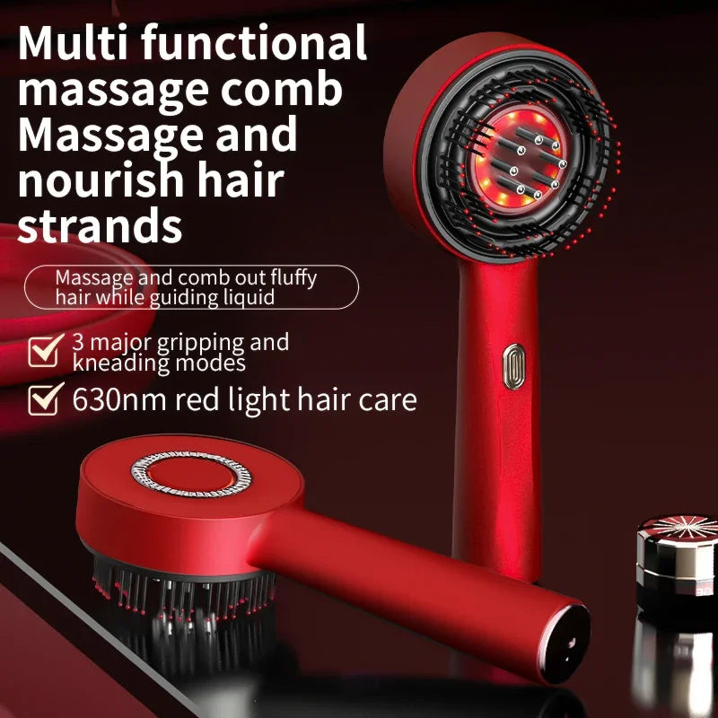 Favolux™ Sculp Vibration Massage Comb (Red Light Therapy and Oil Applicator)