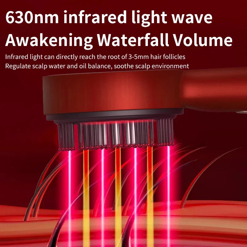 Favolux™ Sculp Vibration Massage Comb (Red Light Therapy and Oil Applicator)