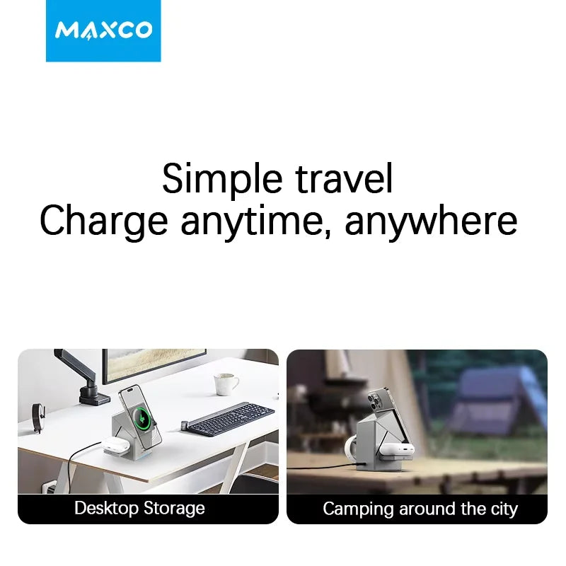 Favolux™ 3-in-1 Auto-Rotating Magic Wireless Fast Charger