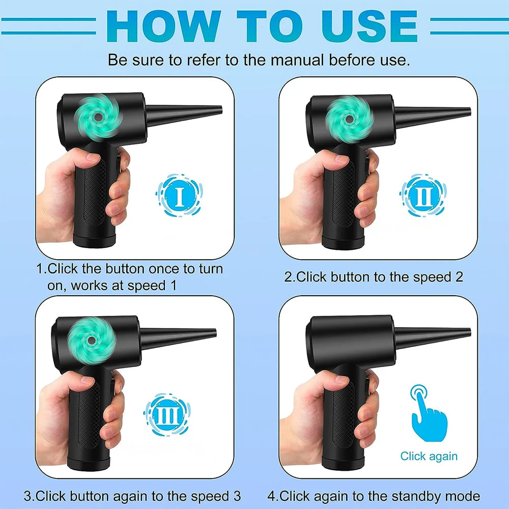 Favolux™ 51000 RPM Cordless Compressed Air Duster