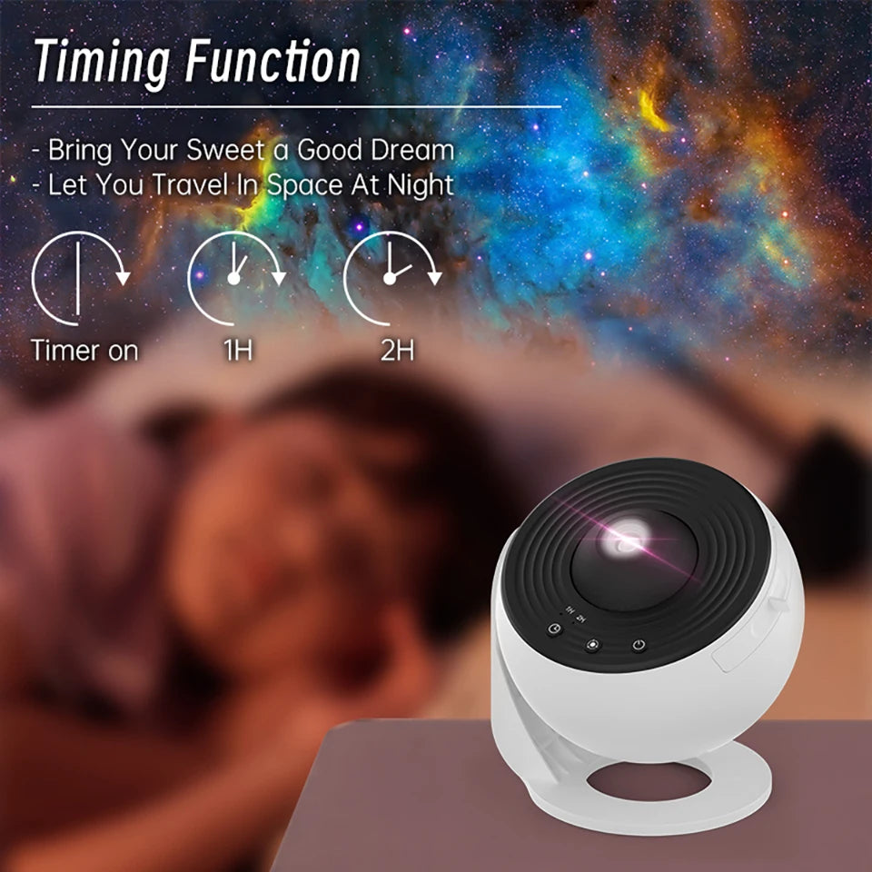 Favolux™ Night Light Galaxy Projector Starry Sky Projector 360° Rotate Planetarium Lamp For Kids Bedroom Valentines Day Gift Wedding Deco