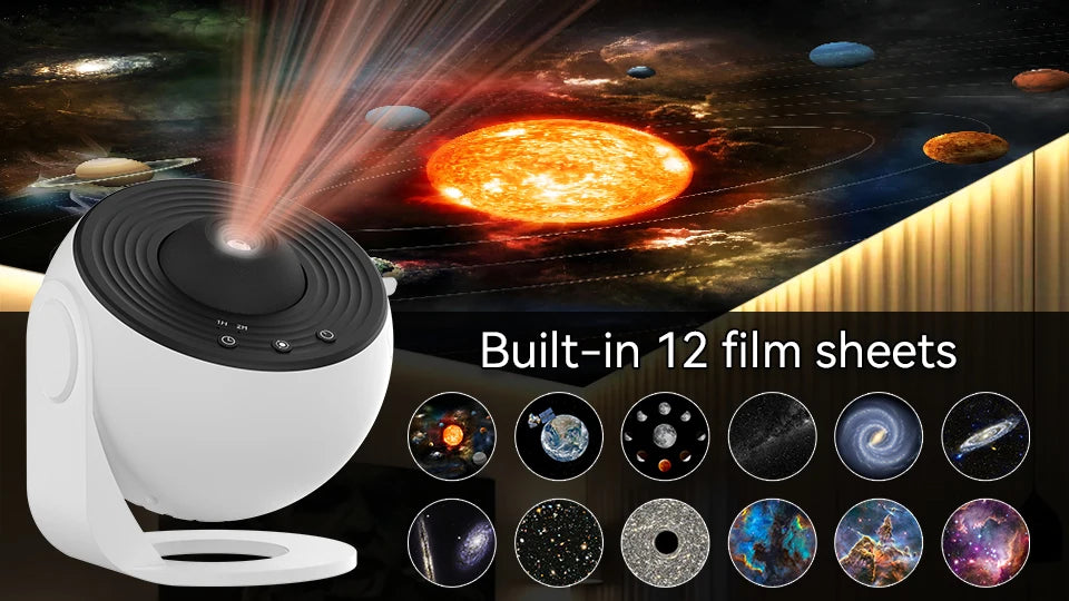 Favolux™ Night Light Galaxy Projector Starry Sky Projector 360° Rotate Planetarium Lamp For Kids Bedroom Valentines Day Gift Wedding Deco