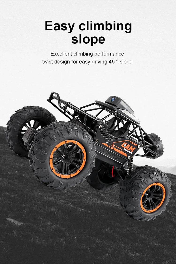 Favolux™ Car With HD Camera FPV WIFI Machine On Remote Control Stunt 1:18 2.4G SUV Radiocontrol Climbing Toys For Kids on a Sign