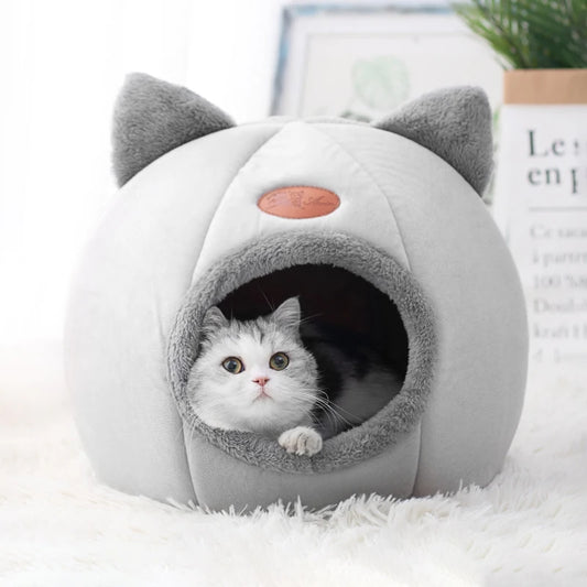 Favolux™ New Deep Sleep Comfort In Winter Cat Bed Iittle Mat Basket Small Dog House Products Pets Tent Cozy Cave Nest Indoor Cama Gato