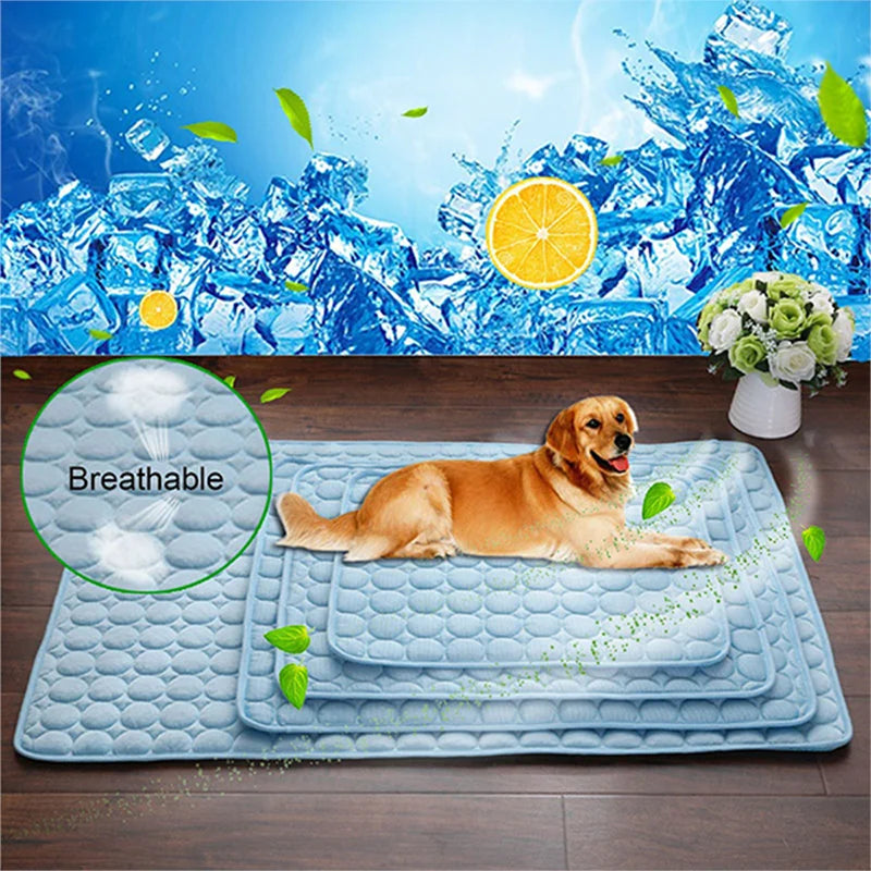 Favolux™ Dog Mat Cooling Summer Pad Mat For Dogs Cat Blanket Sofa Breathable Pet Dog Bed Summer Washable For Small Medium Large Dogs Car