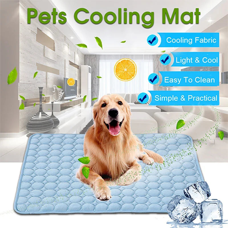 Favolux™ Dog Mat Cooling Summer Pad Mat For Dogs Cat Blanket Sofa Breathable Pet Dog Bed Summer Washable For Small Medium Large Dogs Car