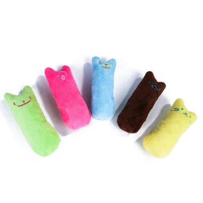 Favolux™ Teeth Grinding Catnip Toys Funny Interactive Plush Cat Toy Pet Kitten Chewing Vocal Toy Claws Thumb Bite Cat mint For Cats