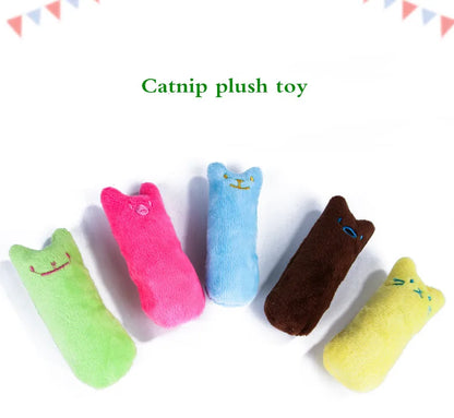 Favolux™ Teeth Grinding Catnip Toys Funny Interactive Plush Cat Toy Pet Kitten Chewing Vocal Toy Claws Thumb Bite Cat mint For Cats