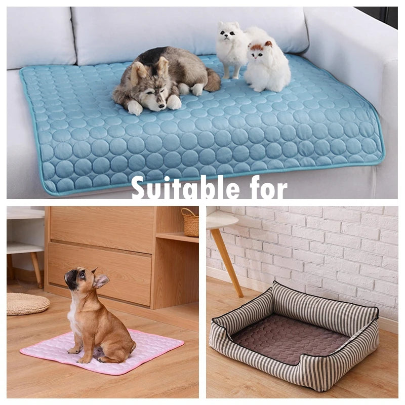 Favolux™ Dog Mat Cooling Summer Pad Mat For Dogs Cat Blanket Sofa Breathable Pet Dog Bed Summer Washable For Small Medium Large Dogs Car