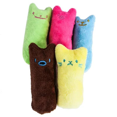 Favolux™ Teeth Grinding Catnip Toys Funny Interactive Plush Cat Toy Pet Kitten Chewing Vocal Toy Claws Thumb Bite Cat mint For Cats