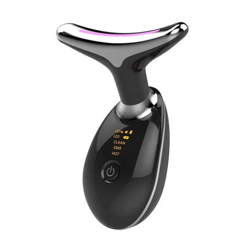 Favolux™EMS Thermal Neck Massager with LED and Microcurrent Features for Skin Cleansing and Anti-Wrinkle Care