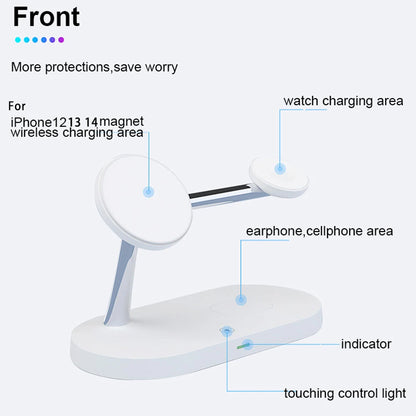 Favolux™ 3 in 1 Wireless Charger Stand For iPhone 12 13 14 15 16 Fast Charging Station for Apple Watch 10 9 8 7 6 5 4 Airpods 2 3 Pro