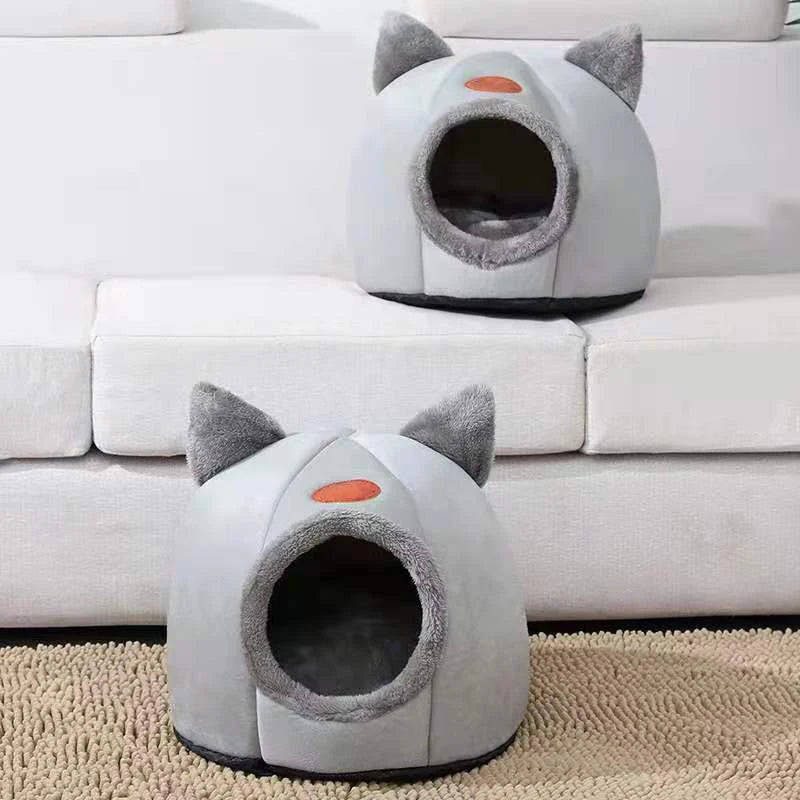 Favolux™ New Deep Sleep Comfort In Winter Cat Bed Iittle Mat Basket Small Dog House Products Pets Tent Cozy Cave Nest Indoor Cama Gato