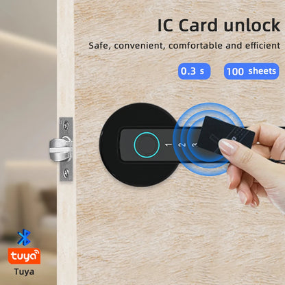 Favolux™ Fingerprint Door Lock Digital Electronic Lock with Password/Key/IC Card/ Smartlife/ Tuya APP Unlock