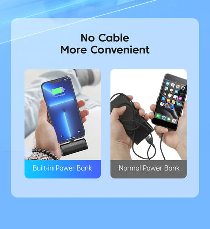 Favolux™ Mini Power Bank 4500mAh - Portable Charger for iPhone 16 15 14 13 Pro Max & Samsung/Xiaomi - External Battery PowerBank