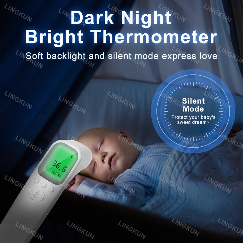 Favolux™ Infrared Fever Thermometer Medical Household Digital LCD Infant Adult Non-contact Laser Body Temperature Ear Thermometer