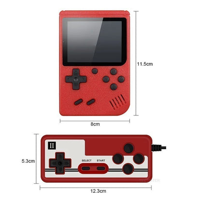 Favolux™ 8-Bit Mini Video Game Console Built in 500 Games Retro Portable Console Handheld Game Player AV Output For Kids Gift Game Boy