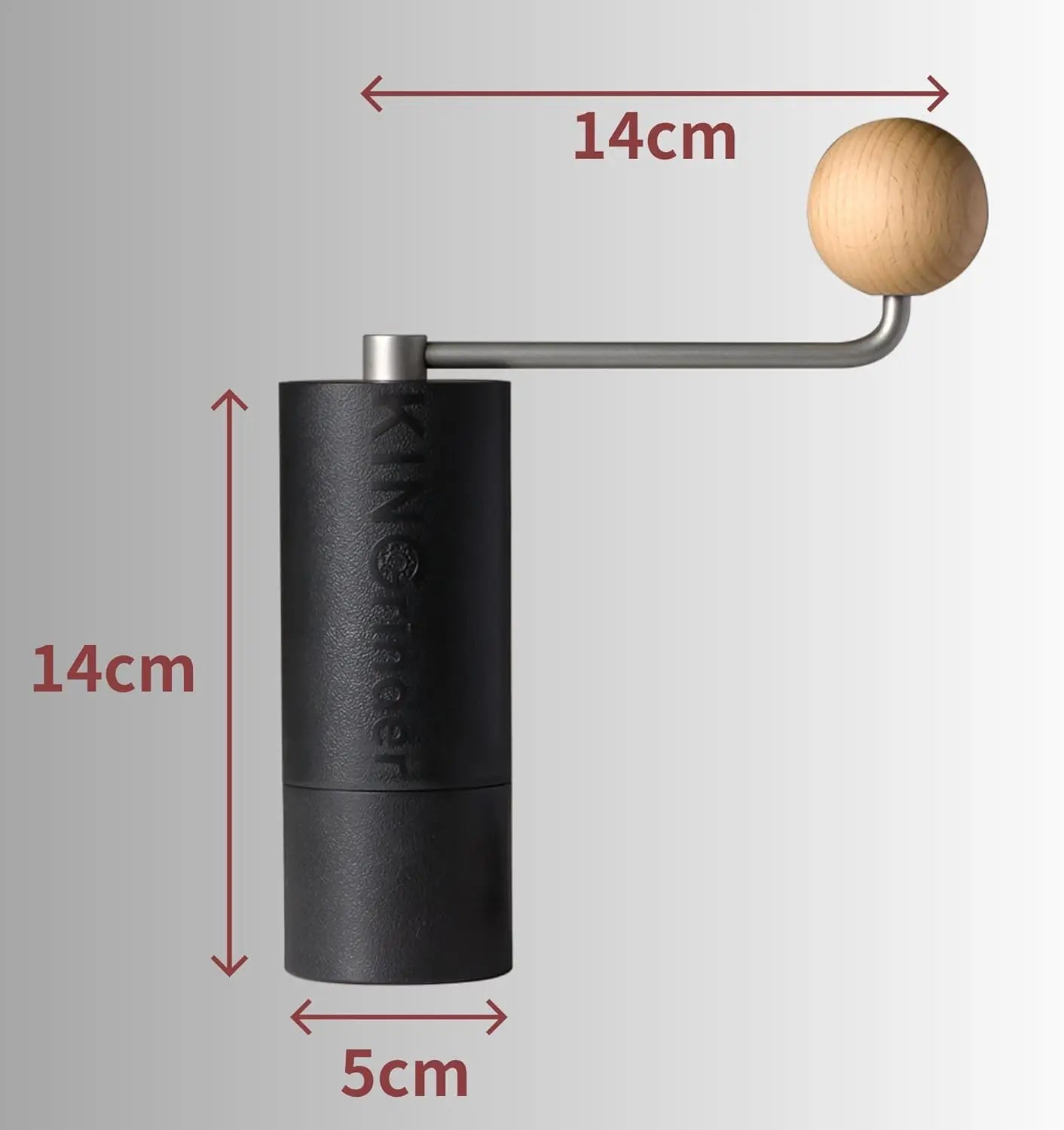 Favolux™ P0/P1/P2 Lightweight Manual Hand Coffee Grinder for Moka pot Drip with Assembly Consistency Stainless Steel