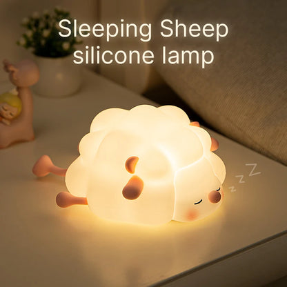 Favolux™ LED Night Light Cute Animal Panda Rabbit Illumination Light USB Charging Timed Bedside Decoration Children's Desktop Light Birth