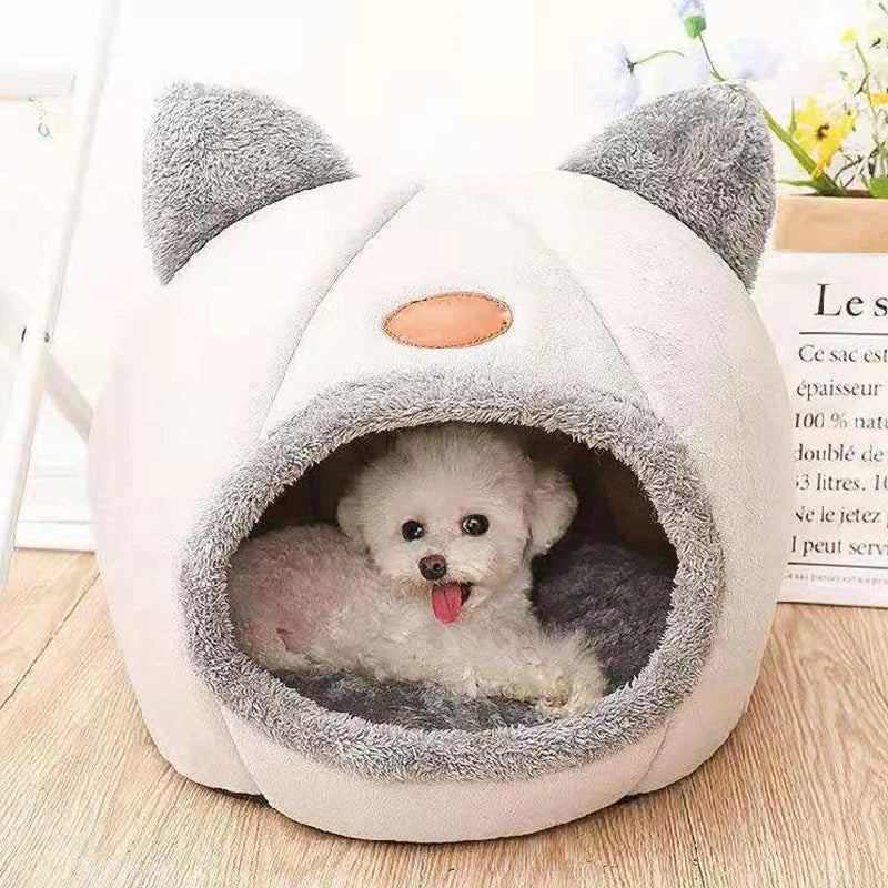 Favolux™ New Deep Sleep Comfort In Winter Cat Bed Iittle Mat Basket Small Dog House Products Pets Tent Cozy Cave Nest Indoor Cama Gato