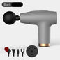 Favolux™ Black 4-Head Mini Fascia Gun Multi-Stage Massage Gun Muscle Relaxation Massage Equipment Portable Vibration Massager