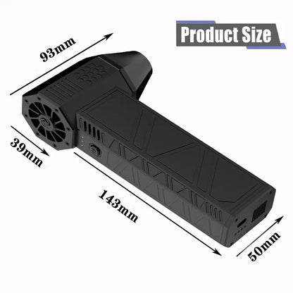 Favolux™ Mini Turbo Jet Fan Electric Air Duster with 3 Gear Adjustable 130000RPM Wind Speed 52m/s Car Computer Cleaning Blower Tool