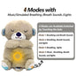 Favolux™ Breathing Bear Baby Soothing Otter Plush Doll Toy Baby Kids Soothing Music Baby Sleeping Companion Sound and Light Doll Toy Gift